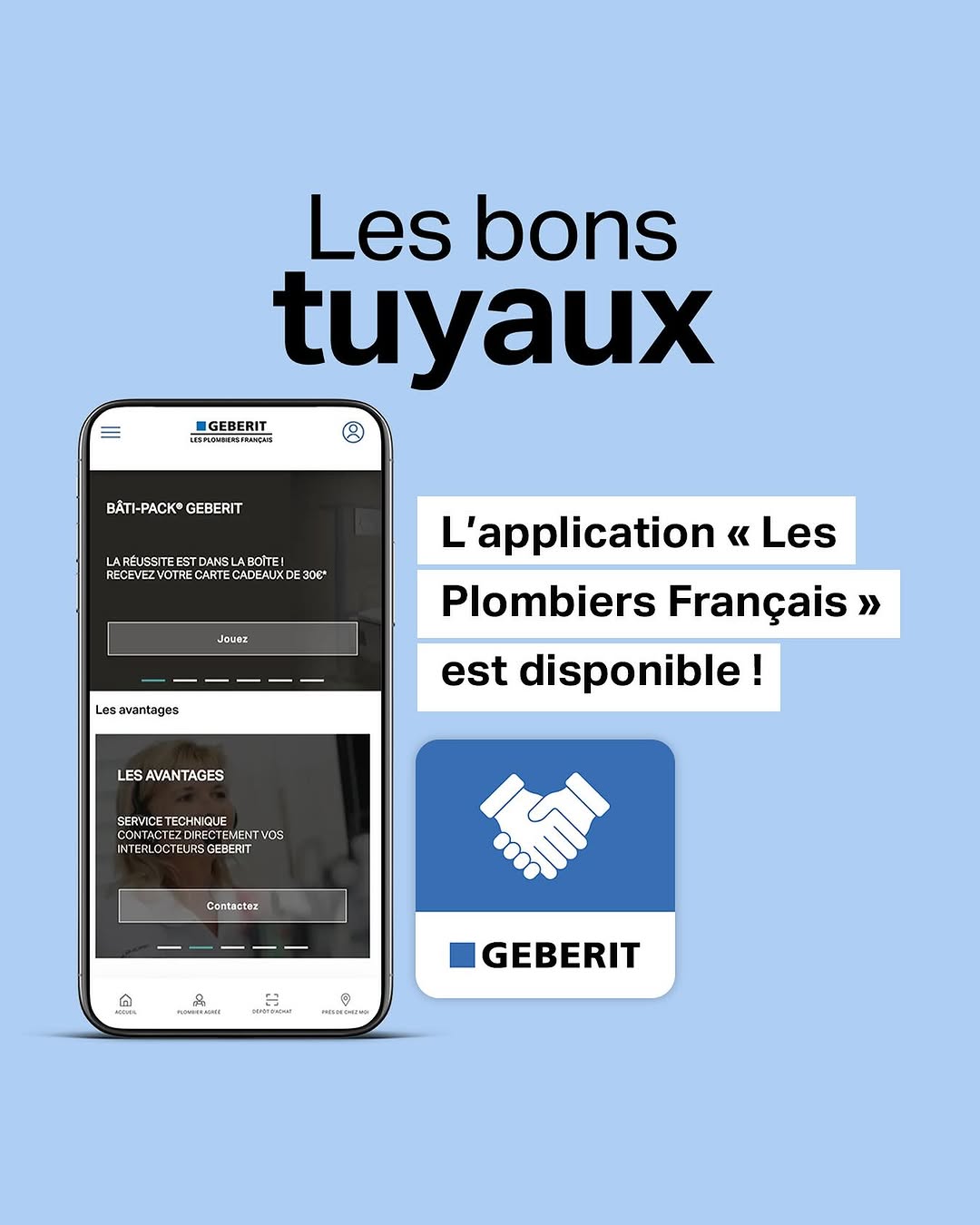🚀 Plombiers, installateurs, découvrez votre nouvelle appli : « Les Plombiers Français » ! Des avantages fidélité à portée de main pour simplifier votre quotidien.

🔧 Scannez vos factures et cumulez des points à chaque achat
🎁 Accédez à des récompenses exc